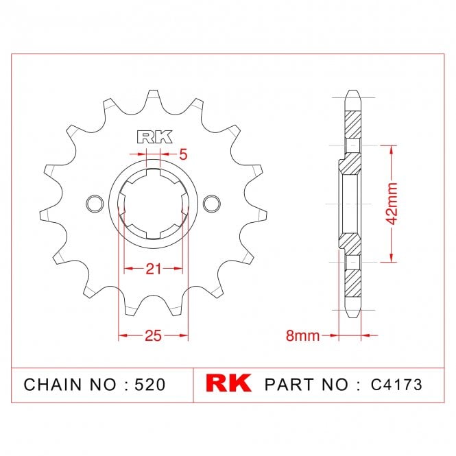 RK Upgrade Kit Yamaha XT400 84-85