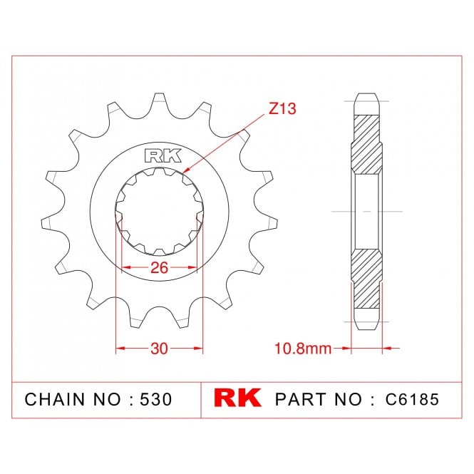 RK Upgrade Kit Yamaha FZS1000 Fazer 5VF/5VYS 00-05