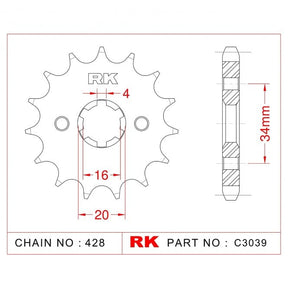 RK Upgrade Kit Yamaha RD125LC2 / YPVS / RDZ 85-86