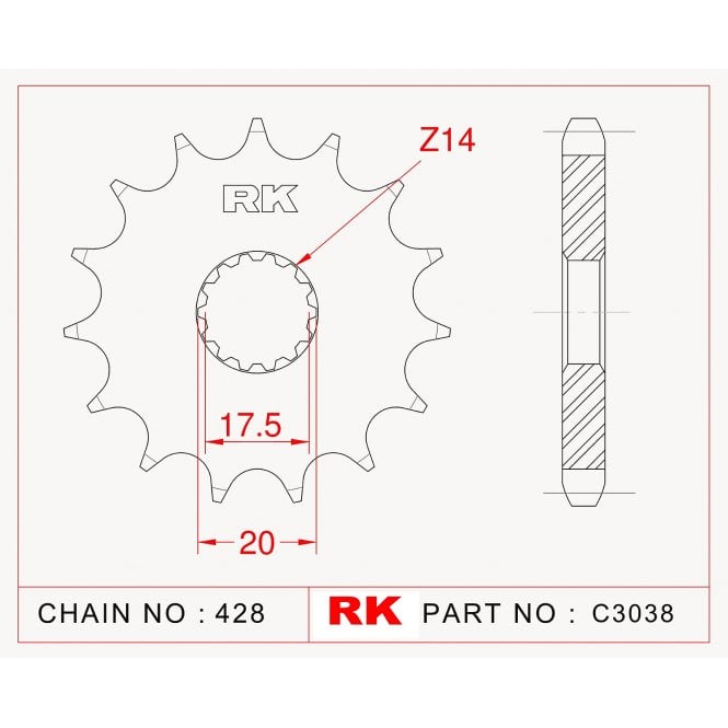 RK Upgrade Kit Yamaha DT125 R/RE/Everts / X 90-06
