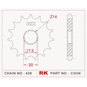RK Xtreme Upgrade Kit Yamaha DT125 R/RE/Everts / X 90-06
