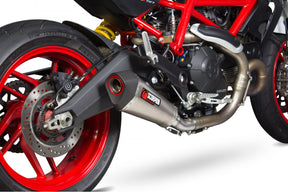 Ducati Monster 797 (2017–2020) Scorpion Exhaust Serket Slip-On – Titanium