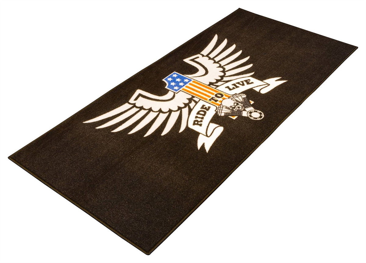 BikeTek Series 3 American Eagle Live To Ride Garage Mat 190 X 80cm