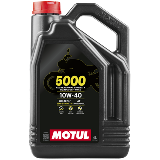 Motul 5000 4T 10W-40 Ester Semi Synthetic Motorcycle Engine Oil 4L