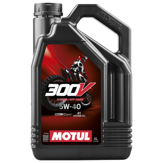 Motul 300V 5W-40 4T Factory Line Off Road Synthetic Engine Oil 4L - Beedspeed