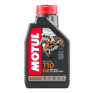 Motul 710 2T 2-Stroke Ester Synthetic Racing Motorcycle Engine Oil 1L - Beedspeed