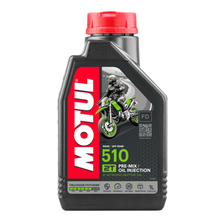 Motul 510 2T 2-Stroke Ester Synthetic Motorcycle Engine Oil Anti-Smoke 1L