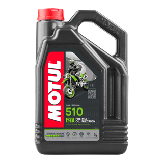 Motul 510 2T 2-Stroke Ester Synthetic Motorcycle Engine Oil Anti-Smoke 4L
