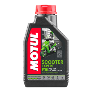 Motul Scooter Expert 2T Semi Synthetic 2-Stroke Anti-Smoke Engine Oil 1L