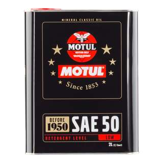 Motul Classic Oil SAE 50 4T Mineral Motorcycle Engine Oil 2L