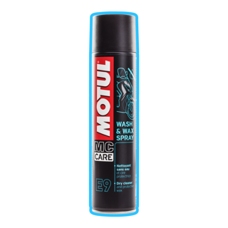 Motul E9 Wash & Wax Aerosol Motorcycle Bike Cleaner Polish Spray 400ml