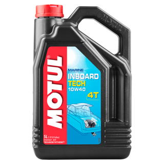 Motul Inboard Tech 10W-40 4T Marine 4-Stroke Engine Oil High HTHS 5L