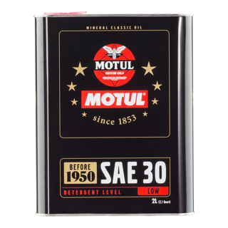 Motul Classic Oil SAE 30 Vintage Motorcycle Car Engine Oil Mineral 2L