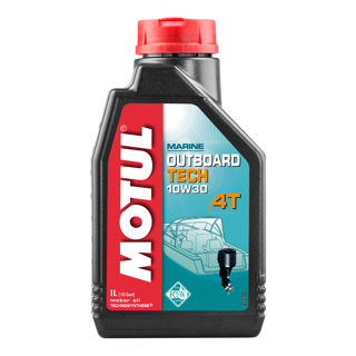 Motul Outboard Tech 10W-30 4T Marine 4-Stroke Engine Oil High HTHS 1L