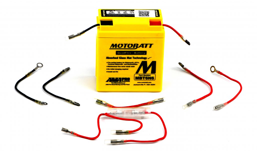 Motobatt AGM 6V 6AH Battery MBT6N6 Replaces 6N6-1B, 6N6-3B, 6N6-3B-1