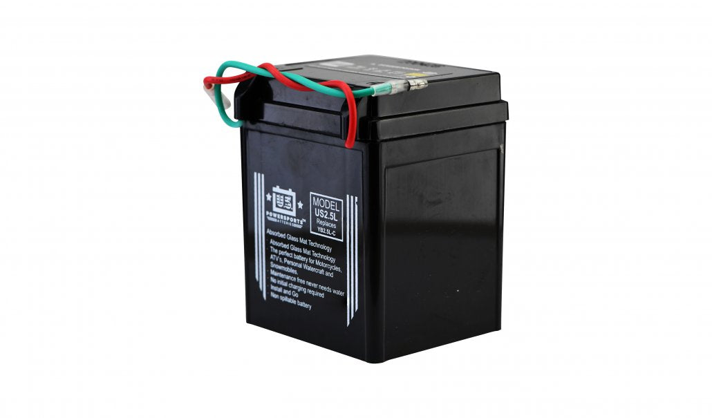 US Powersports AGM Sealed 12v 2.5AH Battery US2.5L Replaces YB2.5L-C, GM2.5A-3C, FB2.5L-C