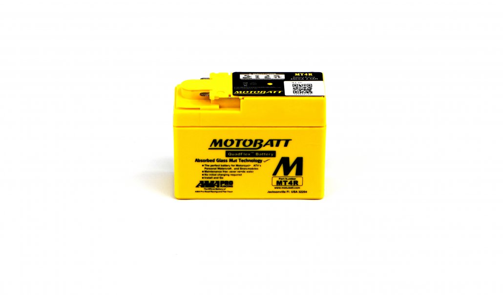 Motobatt AGM 12v 2.7Ah Battery MT4R Replaces YTR4ABS