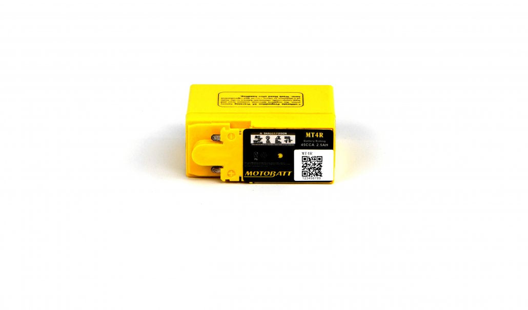 Motobatt AGM 12v 2.7Ah Battery MT4R Replaces YTR4ABS