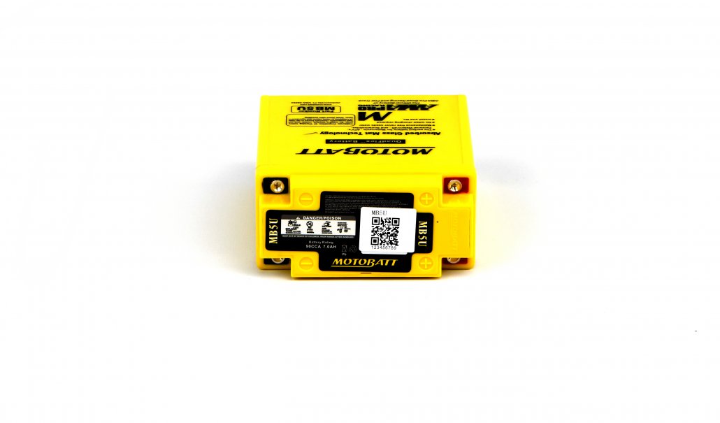 Motobatt AGM 12V 7AH Battery MB5U Replaces YB5LB, 12N53B
