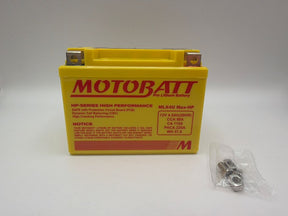 Motobatt Pro Lithium 12v 4AH Battery MLX4U Max-HP Replaces YTX5L-BS, YTZ6S, YTZ7S
