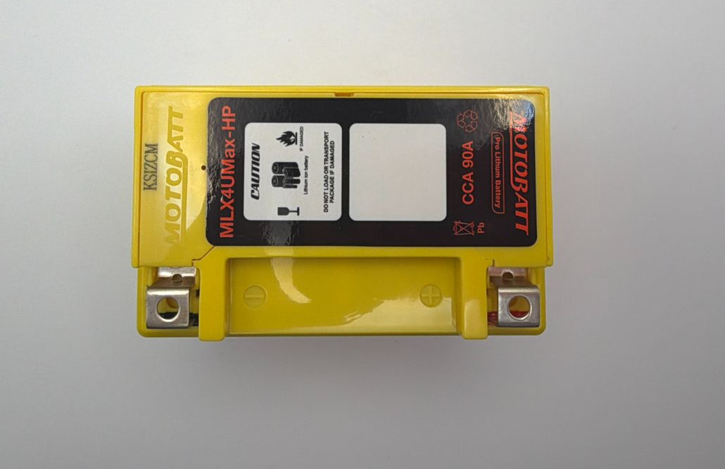 Motobatt Pro Lithium 12v 4AH Battery MLX4U Max-HP Replaces YTX5L-BS, YTZ6S, YTZ7S