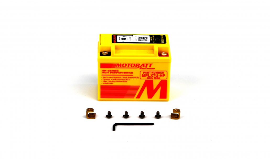 Motobatt Pro Lithium 12v 5AH Battery MLX7U-HP YTX7L-BS, YTZ8V