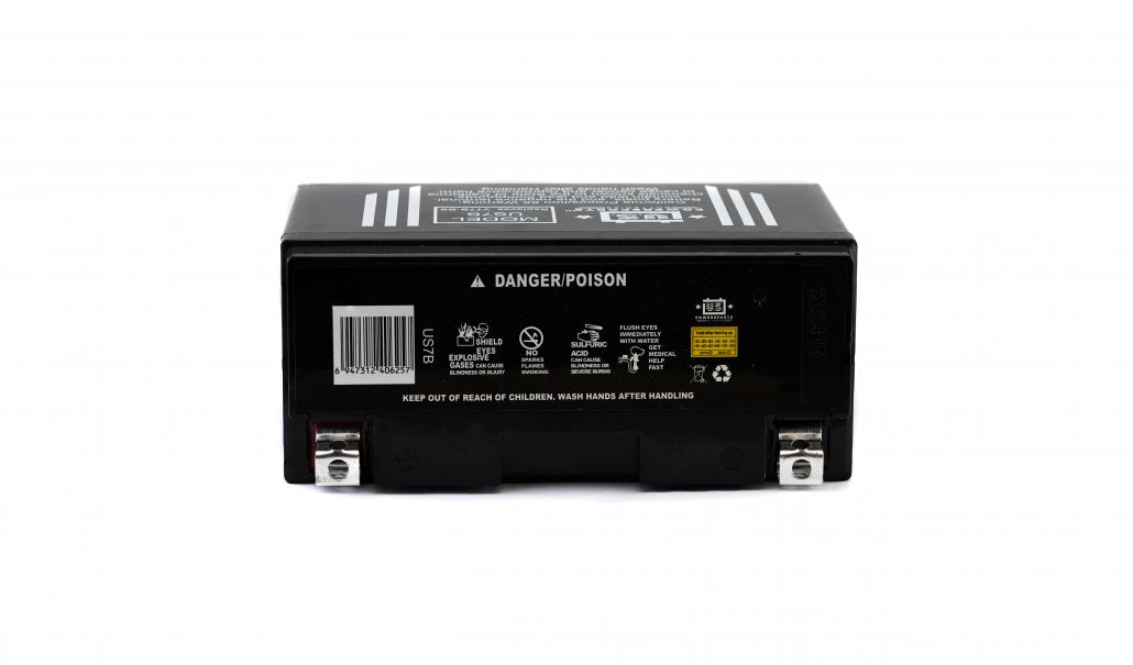 US Powersports AGM 12v 7AH Sealed Battery US7B Replaces YT7B-BS
