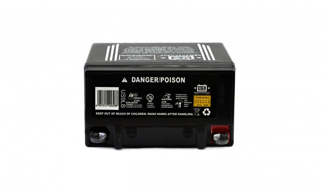 US Powersports AGM 12v 9AH Sealed Battery US9LB Replaces 12N9-3B, YB9L-B, YB7L-B