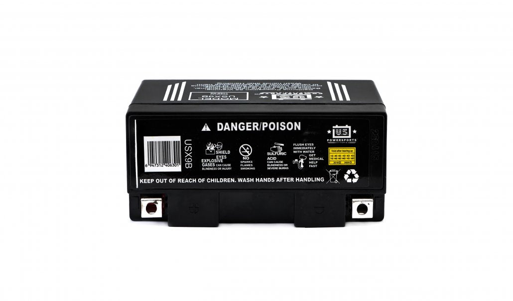 US Powersports AGM 12v 9AH Sealed Battery USX9B Replaces YT9B-BS