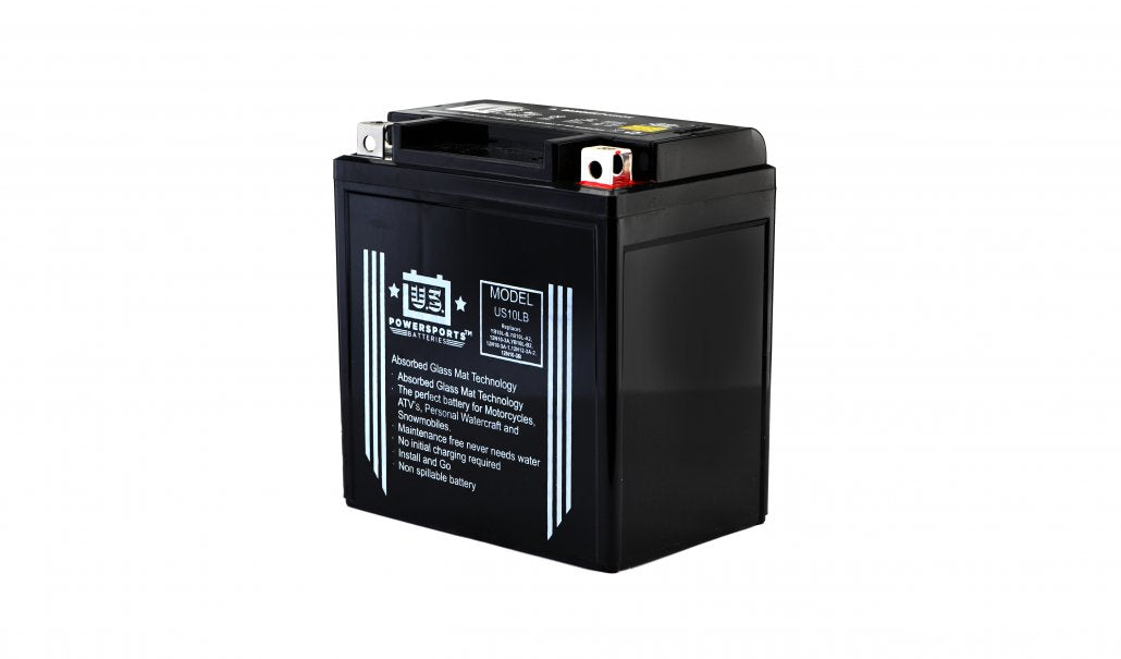 US Powersports AGM 12v 11AH Sealed Battery US10LB Replaces YB10L-B, YB10L-A2, 12N10-3A