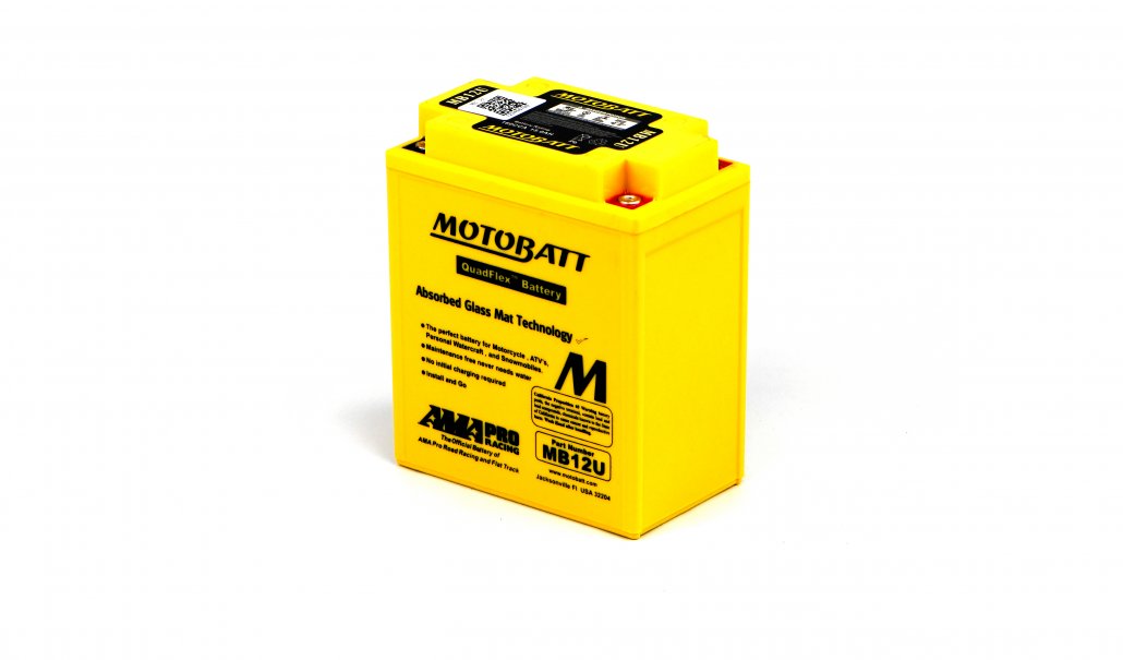 Motobatt AGM 12V 15AH Battery MB12U Replaces YB12AA, YB12AAS, YB12AAWS