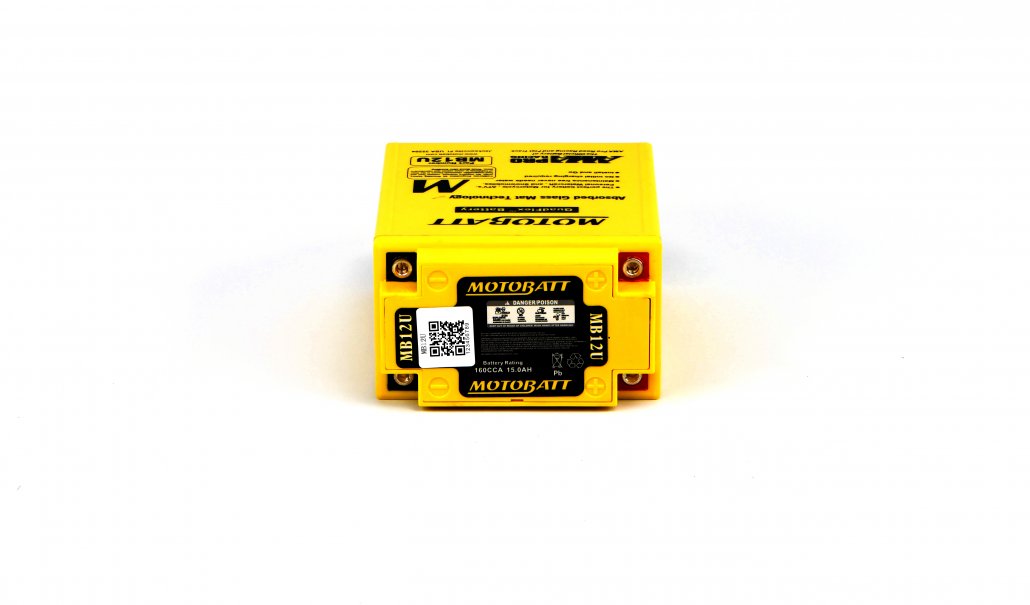 Motobatt AGM 12V 15AH Battery MB12U Replaces YB12AA, YB12AAS, YB12AAWS