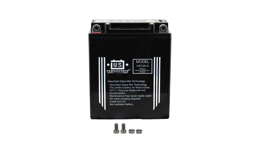 US Powersports AGM 12v 12AH Sealed Battery US12A-A Replaces YB12-A, 12N12A-4A-1, YB12A-B