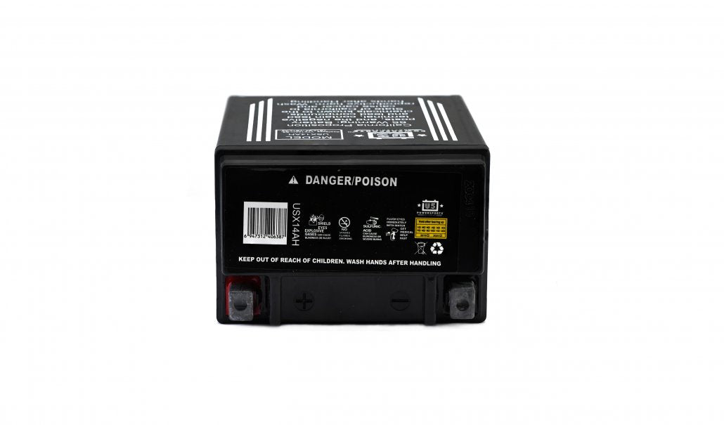 US Powersports AGM 12v 14AH Sealed Battery USX14AH Replaces YTX14AH-BS, YB14-B2, YB14-A2
