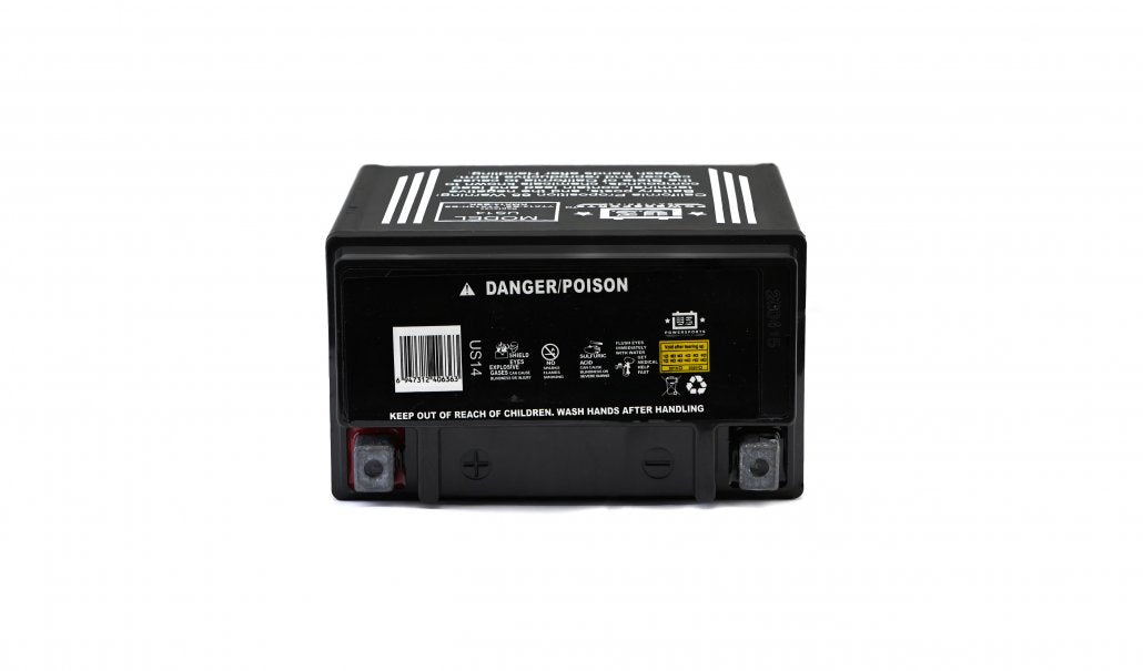 US Powersports AGM 12v 14AH Sealed Battery US14 Replaces YTX14-BS, YTX14H-BS, KMX14-BSK