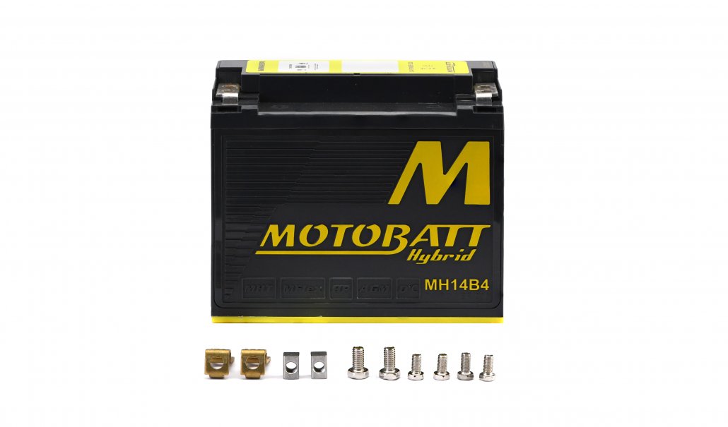 Motobatt Hybrid 12V 12AH Battery MH14B4 Replaces YT12BBS, YT12B4, YT14BBS