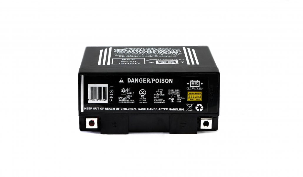 US Powersports AGM 12v 14AH Sealed Battery US14B Replaces YT14-BS