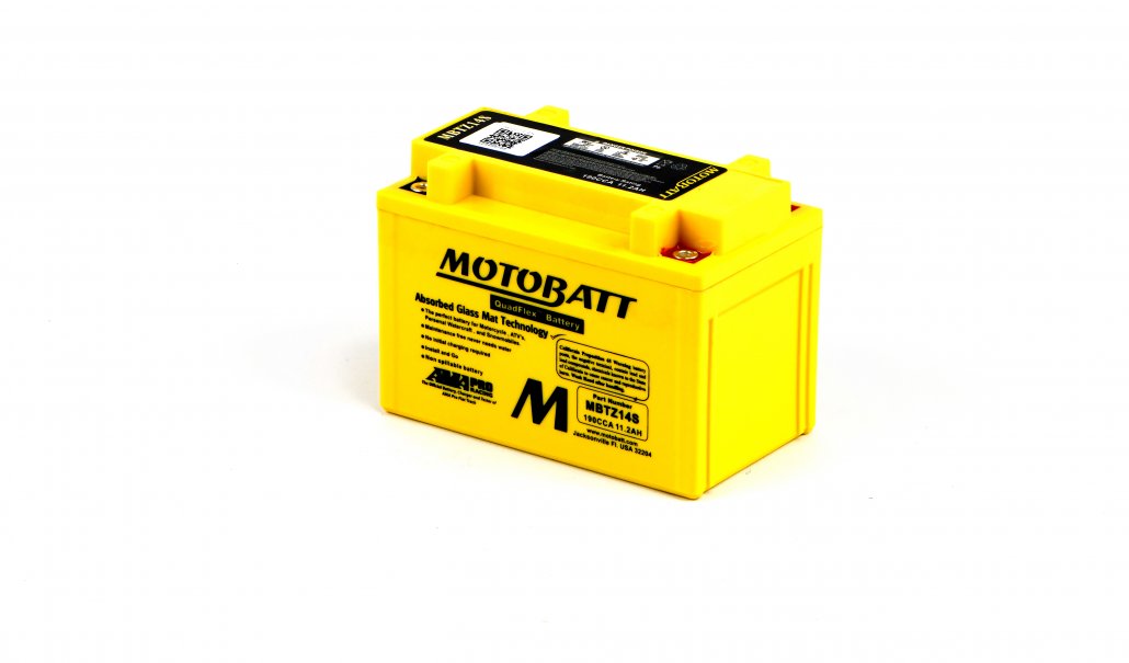 Motobatt AGM 12V 11AH Battery MBTZ14S Replaces YTX12S, YTX14S