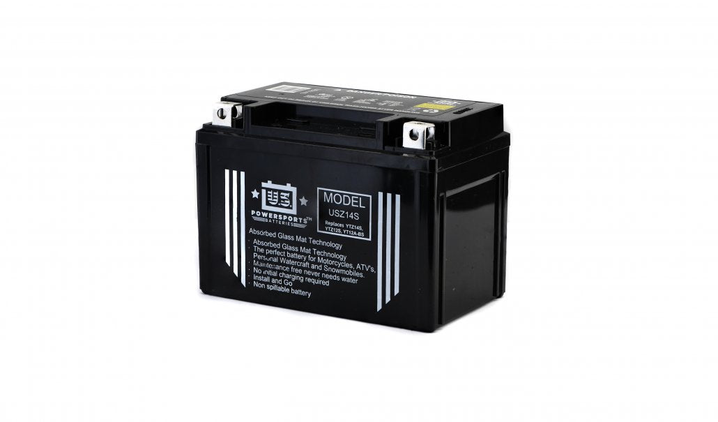 US Powersports AGM 12v 11.2AH Sealed Battery USZ14S Replaces YTZ14S. YTZ12S, YT12A-BS