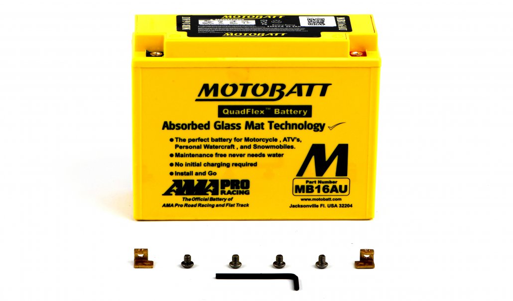 Motobatt AGM 12V 20AH Battery MB16AU Replaces YB16AL-A2