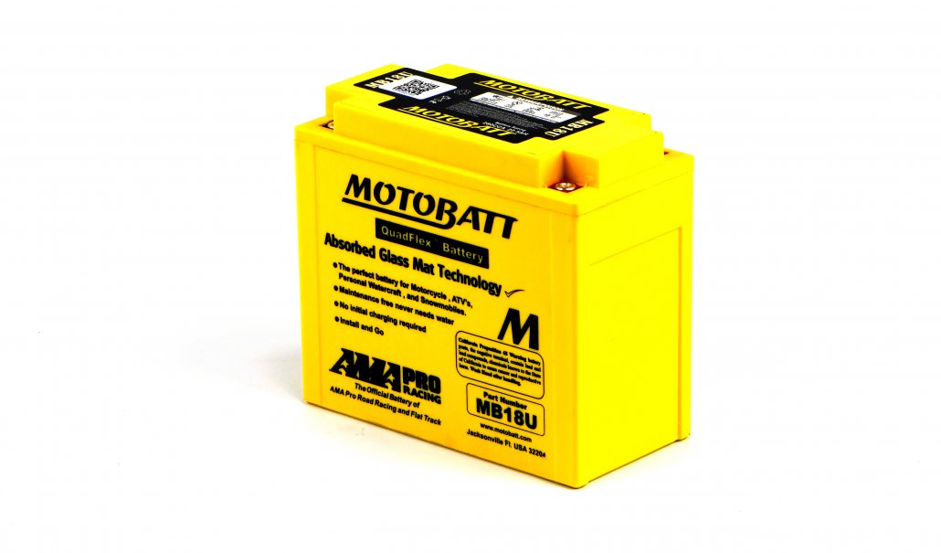 Motobatt AGM 12v 23.9Ah Battery MB18U Replaces 51815, YB18A, YB18LA