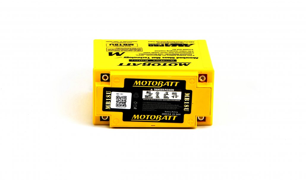 Motobatt AGM 12v 23.9Ah Battery MB18U Replaces 51815, YB18A, YB18LA
