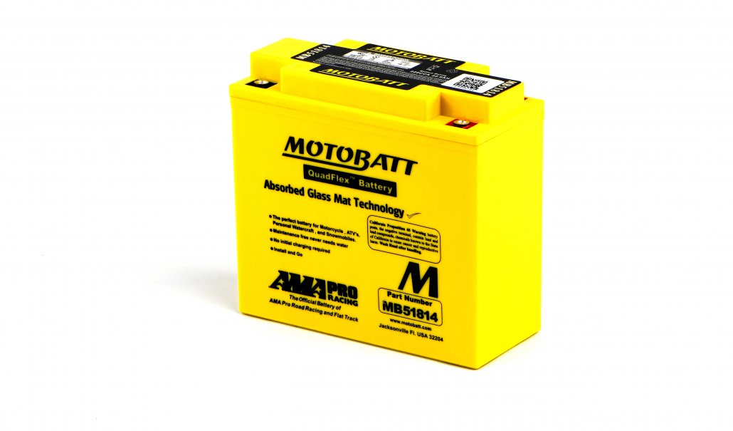Motobatt AGM 12V 22AH Battery MB51814 Replaces 51814, 51913