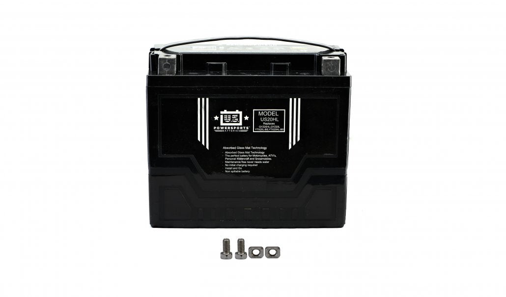 US Powersports AGM 12v 20AH Sealed Battery US20HL Replaces GYZ20HL, GYZ20L, YTX20L-BS