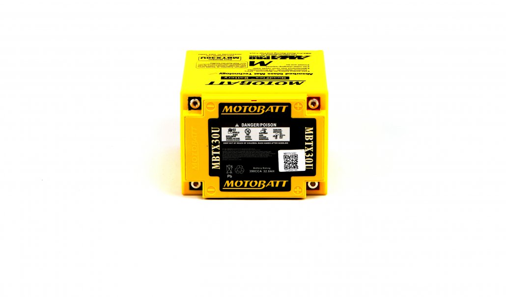 Motobatt AGM 12v 36.0Ah Battery MBTX30U Replaces YB30LB, 53030
