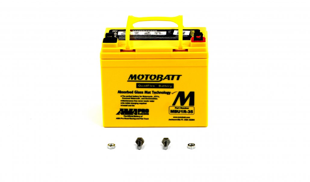 Motobatt AGM 12v 37.1Ah Battery MBU1R-35 Replaces U1-7, U1-9, U1-32