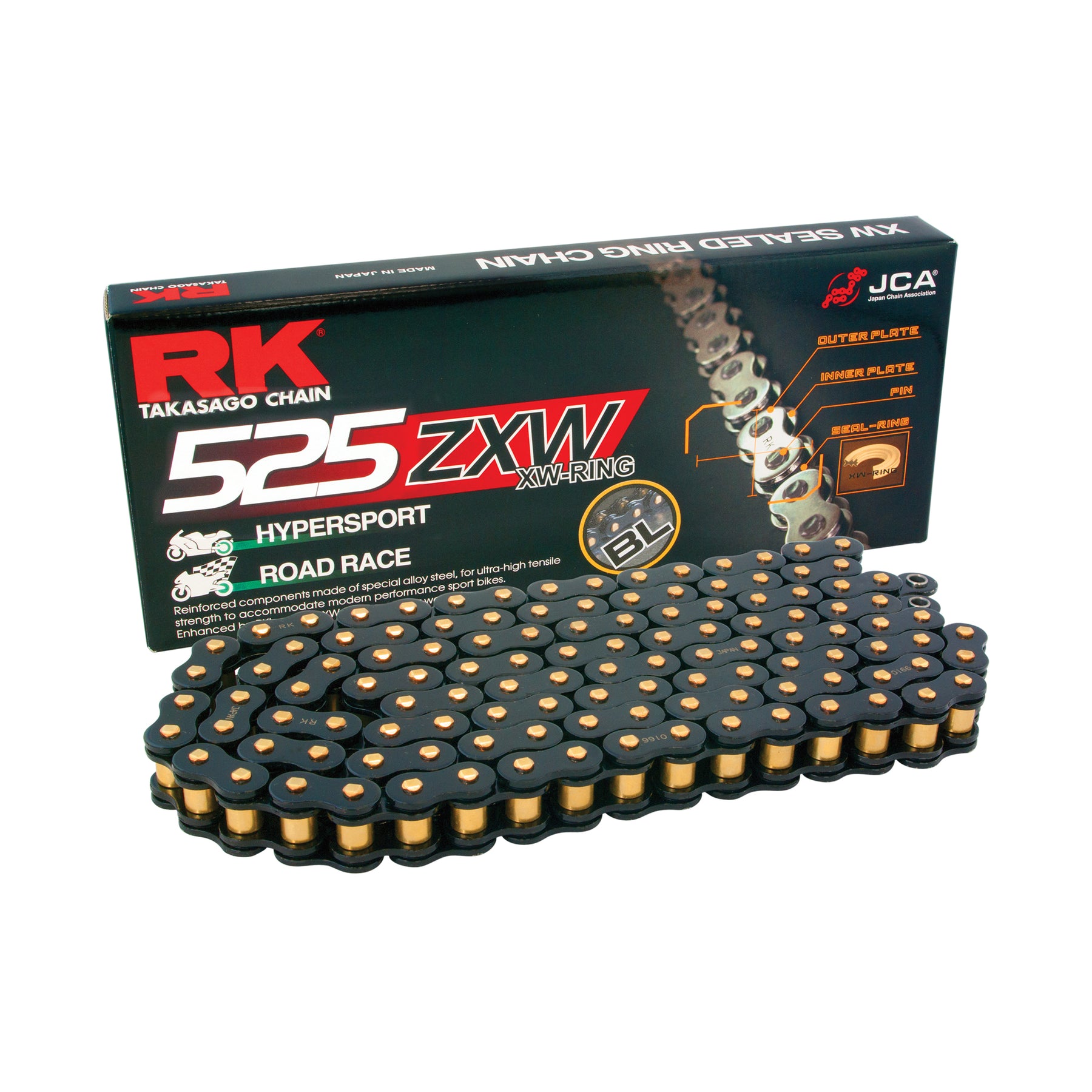 RK BL525ZXW-94/126 Black Scale XW-Ring Chain