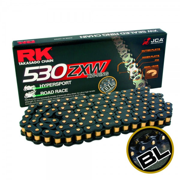 RK BL530ZXW-114/126 Black Scale XW-Ring Chain
