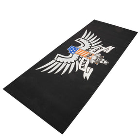 Biketek Custom Garage Mat - 'Ride to Live' (250x100cm)