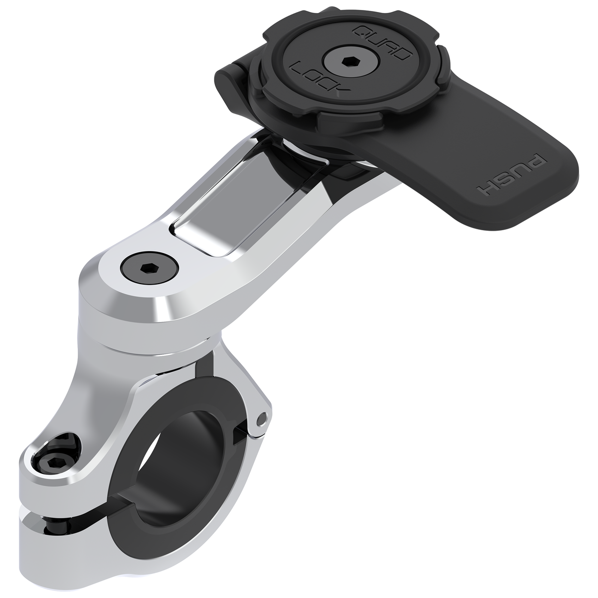 Quad Lock Motorcycle Handlebar Mount Pro Chrome